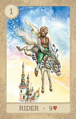 Oracle kortos Fairy Tale Lenormand skardinėje dėžutėje paveikslėlis 9 iš 13