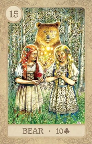 Oracle kortos Fairy Tale Lenormand skardinėje dėžutėje paveikslėlis 6 iš 13