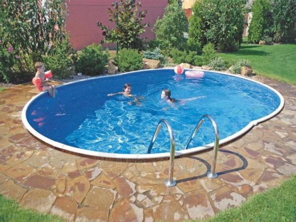 Oval outdoor swimming pool DeLuxe 404DL paveikslėlis 2 iš 3