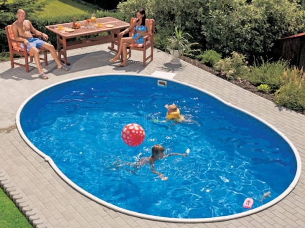 Oval outdoor swimming pool DeLuxe 404DL paveikslėlis 3 iš 3
