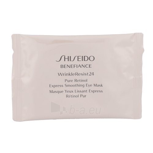 Paakių kaukė Shiseido Benefiance Wrinkle Resist 24 Pure Retinol Eye Mask Cosmetic 12Pcs paveikslėlis 1 iš 1