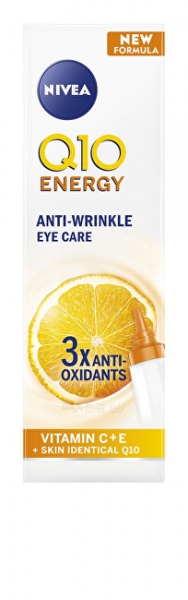 Paakių kremas Nivea Wrinkle Energizing Eye Cream Q10 Plus C 15 ml paveikslėlis 3 iš 5
