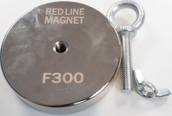 Paiieškos neodiminis magnetas F300 300kg RED LINE MAGNET + virvė 20м Paveikslėlis 5 iš 6 310820273945