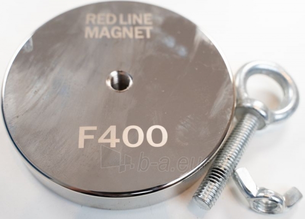 Paiieškos neodiminis magnetas F400 400 kg RED LINE MAGNET + virvė 20м Paveikslėlis 5 iš 6 310820273944