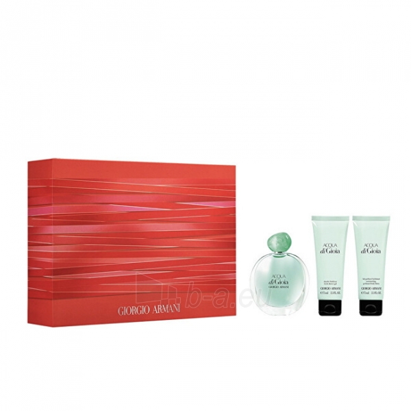 Perfumed water Armani Acqua Di Gioia EDP 100 ml Body Lotion + 75 ml Shower Gel + 75 ml (Set) paveikslėlis 1 iš 1