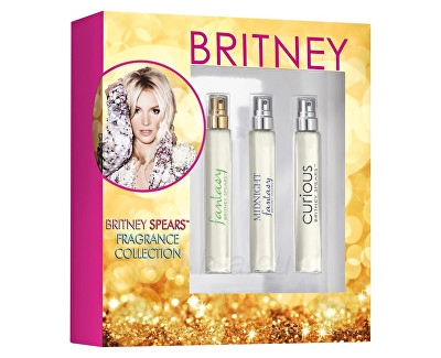 Perfumed water Britney Spears Fantasy EDP 15 ml + Midnight Fantasy EDP 15 ml + Curious EDP 15 ml paveikslėlis 1 iš 1