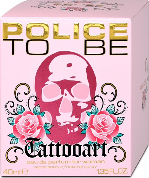 Perfumed water Police To Be Tattooart For Women - EDP - 125 ml paveikslėlis 2 iš 3