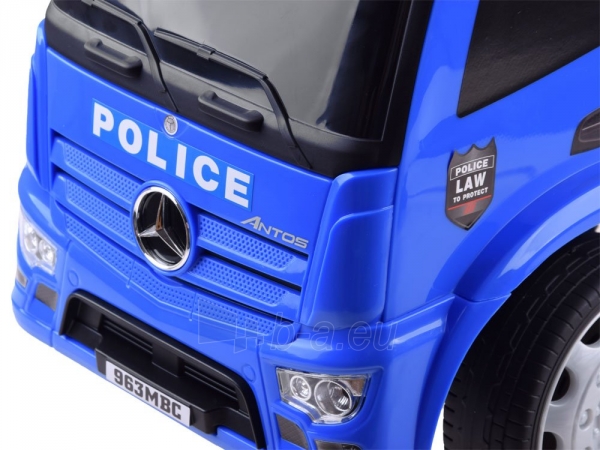 Paspiriama mašinėlė "Mercedes Police", mėlyna paveikslėlis 8 iš 12