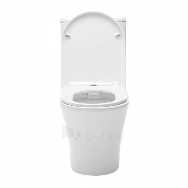 Acting toilet Swiss Aqua Technologies, Brevis Rimfree, with slow rectractable cover paveikslėlis 4 iš 9