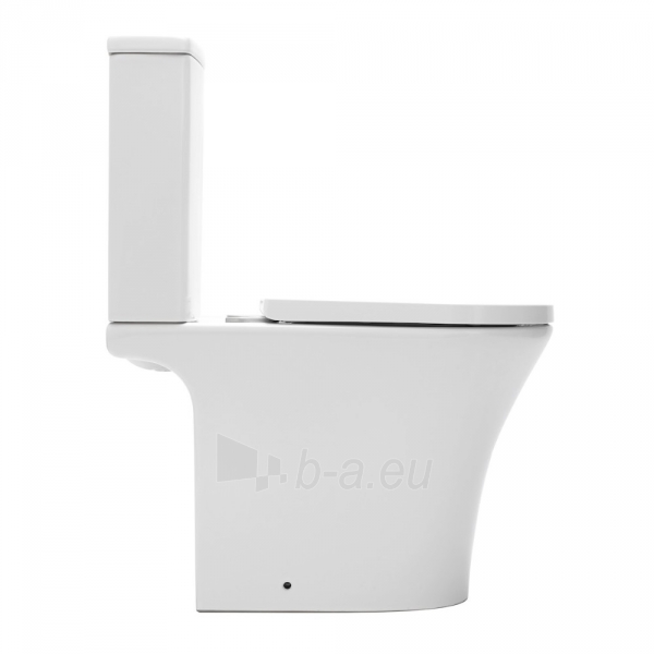 Acting toilet Swiss Aqua Technologies, Brevis Rimfree, with slow rectractable cover paveikslėlis 6 iš 9