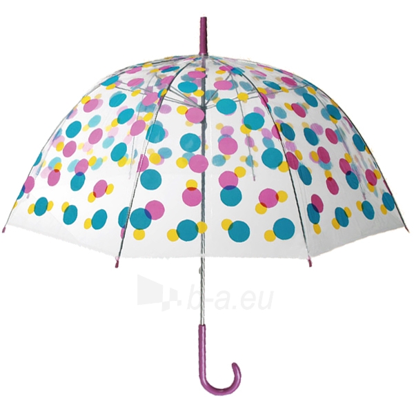 Permatomas skėtis su spalvotomis dėmėmis paveikslėlis 2 iš 3