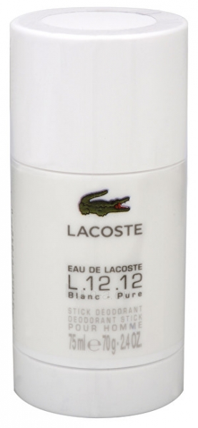 Pieštukinis dezodorantas Lacoste Eau de Lacoste L.12.12 Blanc Deostick 75ml paveikslėlis 1 iš 1