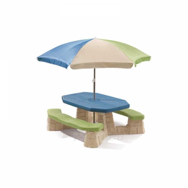 Pikniko stalas su skėčiu Step2 paveikslėlis 1 iš 3