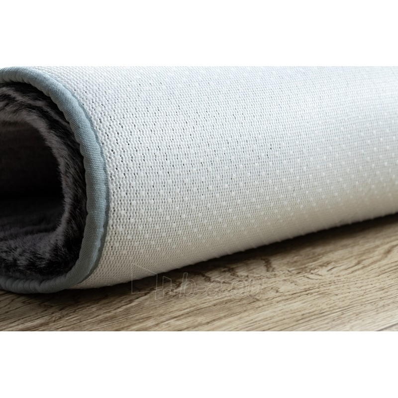 Pilkas kailio imitacijos kilimas LAPIN | 60x100 cm paveikslėlis 5 iš 16