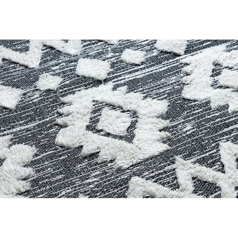 Pilkas kilimas su raštais MOROC | 117x170 cm paveikslėlis 11 iš 14
