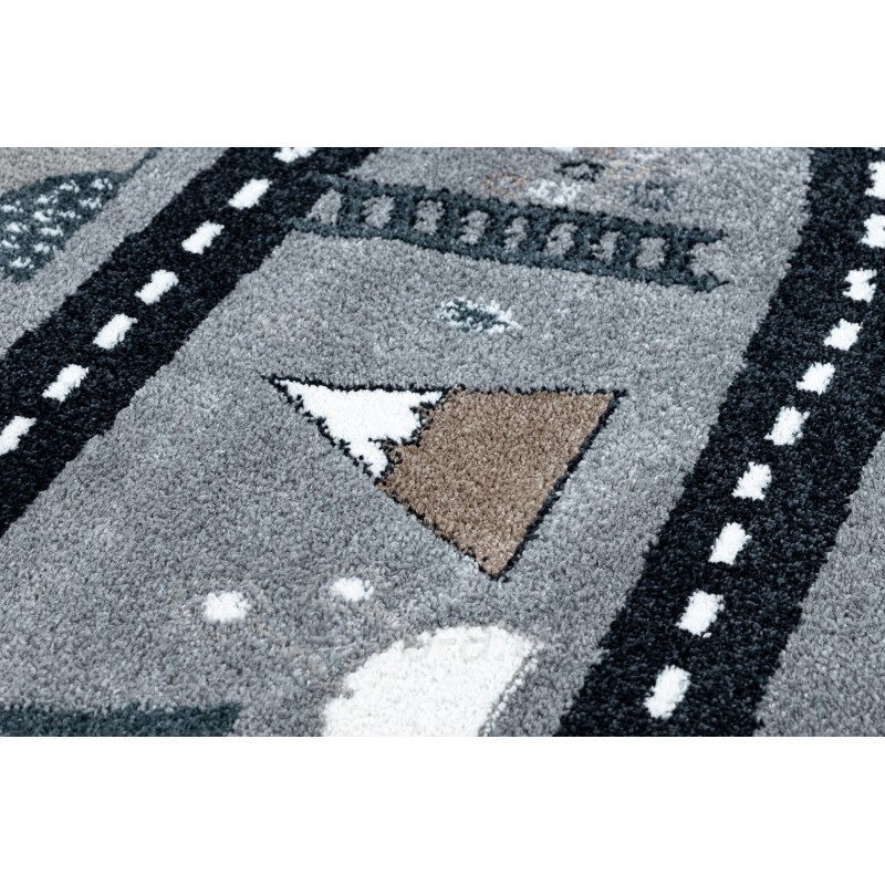 Pilkos spalvos kilimas FUN Gatvė | 120x170 cm paveikslėlis 6 iš 16