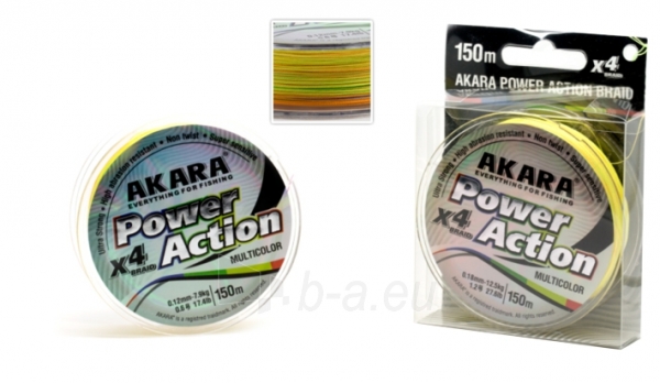 Pintas Valas AKARA Power Action X-4 įvairiaspalvis 0.10mm 150m paveikslėlis 1 iš 1