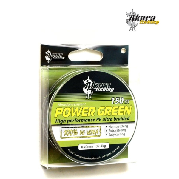 Pintas valas AKARA Power Green 150, 0.10 mm paveikslėlis 1 iš 1