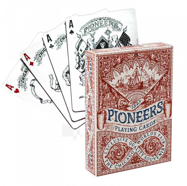 Pioneers raudonos žaidimų kortos paveikslėlis 10 iš 11