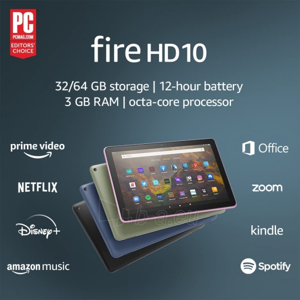 Tablet computers Amazon Fande HD10 32GB Olive paveikslėlis 9 iš 10