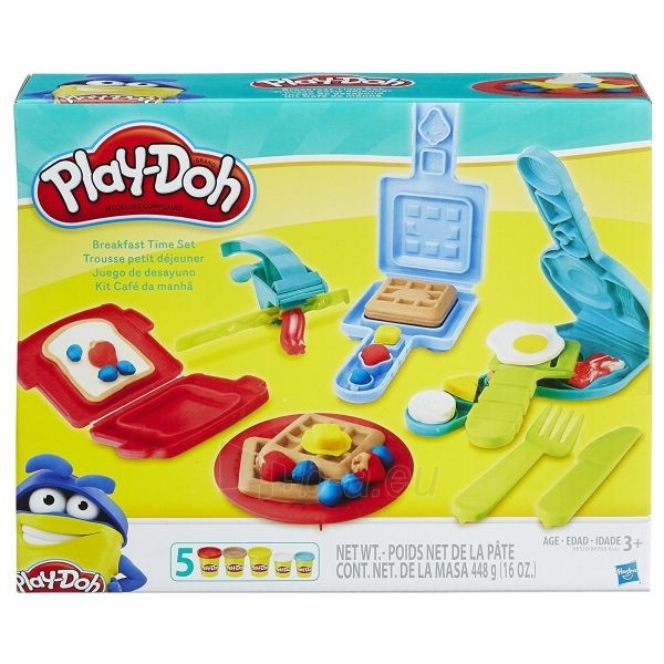 Plastelinas B8510 / B6768 Play-Doh Breakfast Time Set Toy paveikslėlis 1 iš 2