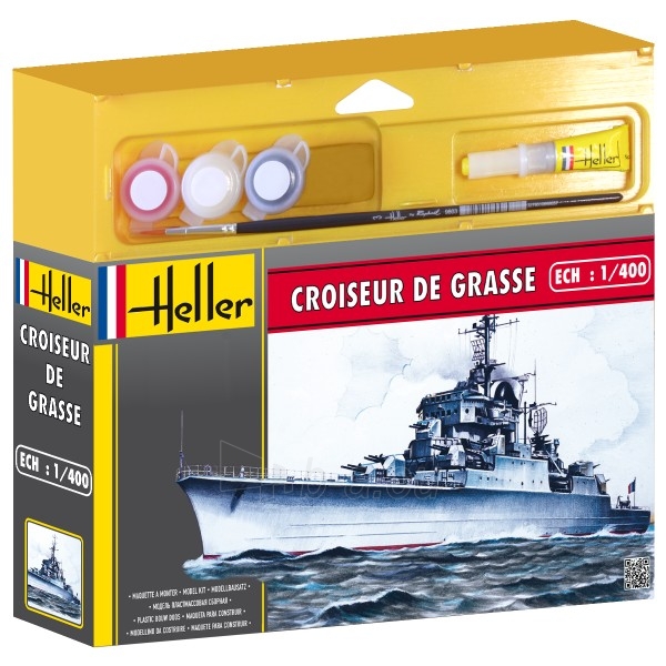 Plastikinis modelio rinkinys Heller 49023 Laivas - CROISEUR DE GRASSE 1:1400 paveikslėlis 1 iš 1