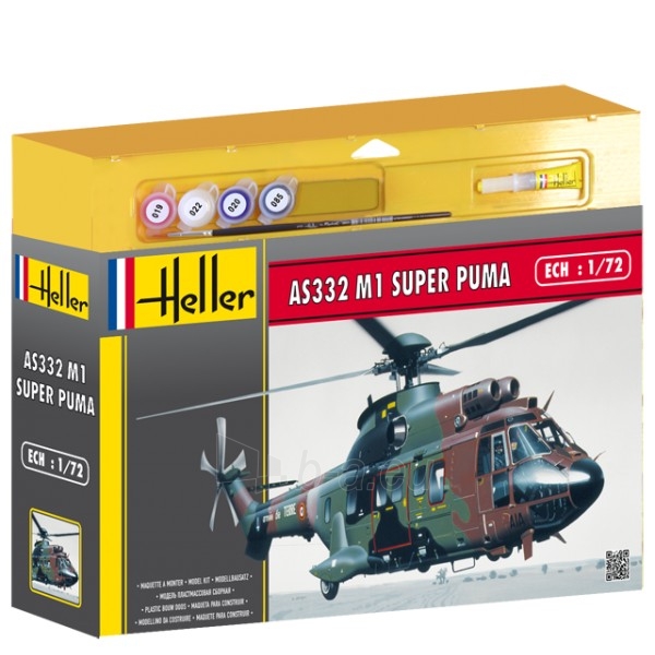 Plastikinis modelio rinkinys Heller 50367 Sraigtasparnis - SUPER PUMA AS332 M1 1:72 paveikslėlis 1 iš 1