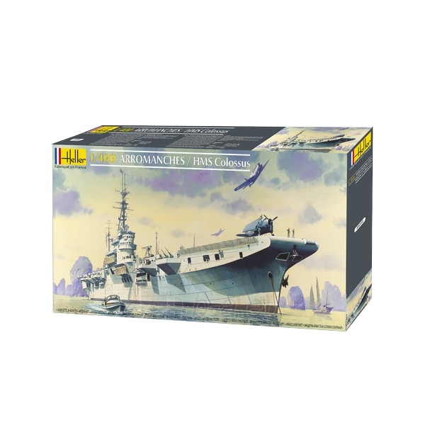 Plastikinis modelio rinkinys Heller 81090 Laivas авианосец ARROMANCHES/HMS COLOSSUS 1:400 paveikslėlis 1 iš 1