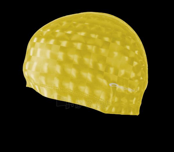 Plaukimo kepuraitė Spokey TORPEDO 3D Yellow paveikslėlis 1 iš 1