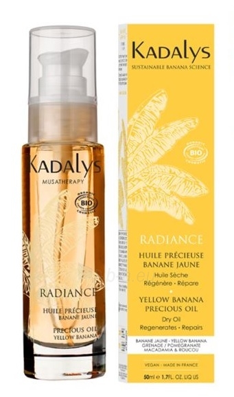 Plaukų aliejus Kadalys ( Precious Oil Yellow Banana) 50 ml Brightening Dry Oil for Skin, Body and Hair 50 ml paveikslėlis 1 iš 1