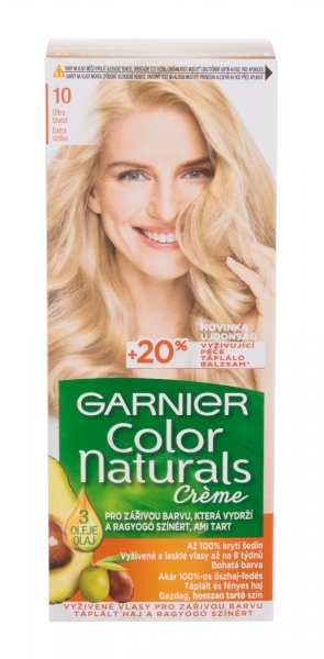 Plaukų dažai Garnier Color Naturals 10 Natural Ultra Light Blond Créme Hair Color 40ml paveikslėlis 1 iš 2