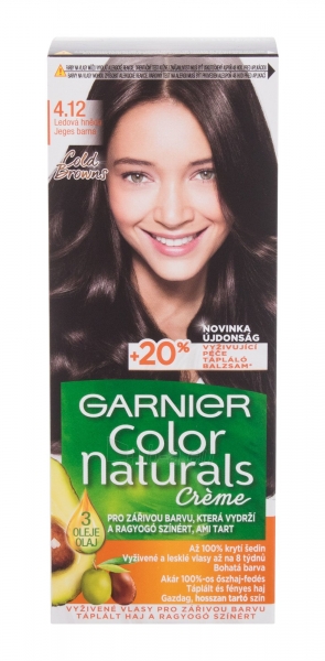 Plaukų dažai Garnier Color Naturals 4,12 Icy Brown Créme Hair Color 40ml paveikslėlis 1 iš 2