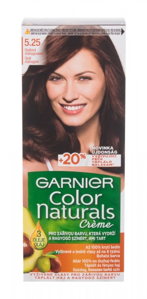 Plaukų dažai Garnier Color Naturals 5,25 Light Opal Mahogany Brown Créme Hair Color 40ml paveikslėlis 1 iš 2