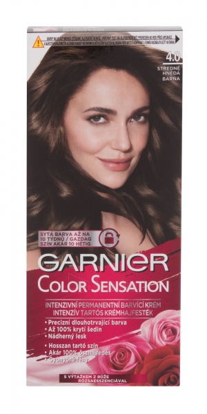 Plaukų dažai Garnier Color Sensation 4,0 Deep Brown Hair Color 40ml paveikslėlis 1 iš 2