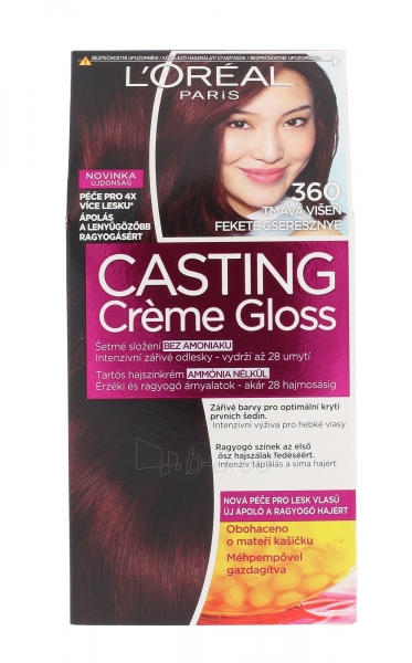 Plaukų dažai L´Oreal Paris Casting Creme Gloss Cosmetic 1ks Shade 360 Black Cherry paveikslėlis 1 iš 2