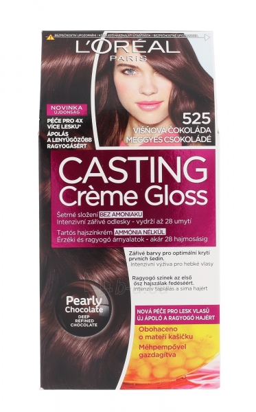 Plaukų dažai L´Oreal Paris Casting Creme Gloss Cosmetic 1ks Shade 525 Cherry Chocolate paveikslėlis 1 iš 2