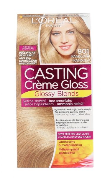 Plaukų dažai L´Oreal Paris Casting Creme Gloss Glossy Blonds Cosmetic 1ks Shade 801 Silky Blonde paveikslėlis 1 iš 2