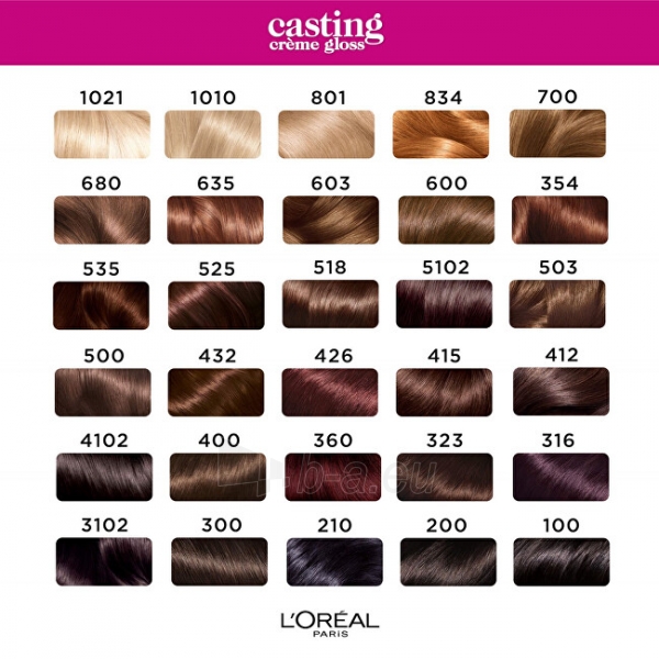Plaukų dažai L´Oréal Paris Hair-Casting Crème Gloss 834 paveikslėlis 9 iš 10