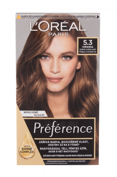 Plaukų dažai L´Oréal Paris Préférence 5,3 Virginia Hair Color 60ml paveikslėlis 1 iš 2