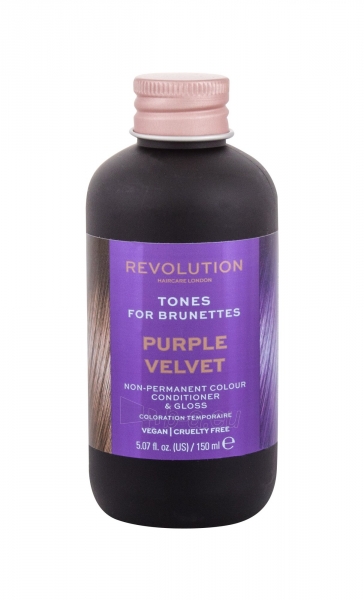 Plaukų dažai Revolution Haircare London Tones For Brunettes Purple Velvet Hair Color 150ml paveikslėlis 1 iš 2