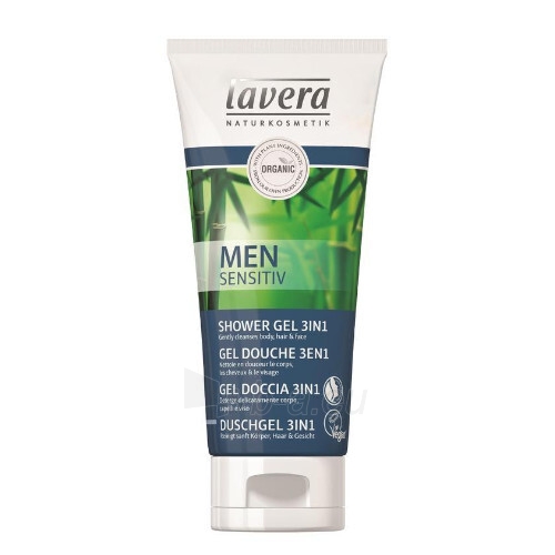Plaukų ir kūno šampūnas Lavera 2v1 (Gently cleanses Skin & Care) 200 ml paveikslėlis 1 iš 1