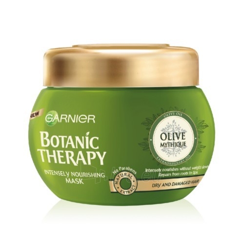 Plaukų kaukė Garnier Intensely Nourishing Mask with Olive Oil for Dry and Damaged Hair Botanic Therapy (Intensely Nourishing Mask) 300 ml paveikslėlis 1 iš 7