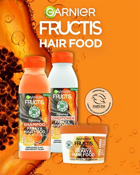 Plaukų mask Garnier Restoring mask for damaged hair Fructis ( Papaya Hair Food) 390 ml paveikslėlis 8 iš 10