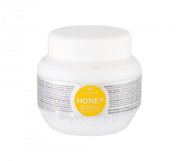 Plaukų mask Kallos Cosmetics Honey Hair Mask 275ml paveikslėlis 1 iš 1