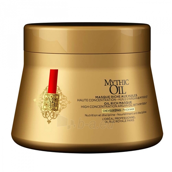 Plaukų kaukė Loreal Professionnel Oil mask for thick and unruly hair Mythic Oil(Masque Thick Hair) - 200 ml paveikslėlis 1 iš 2