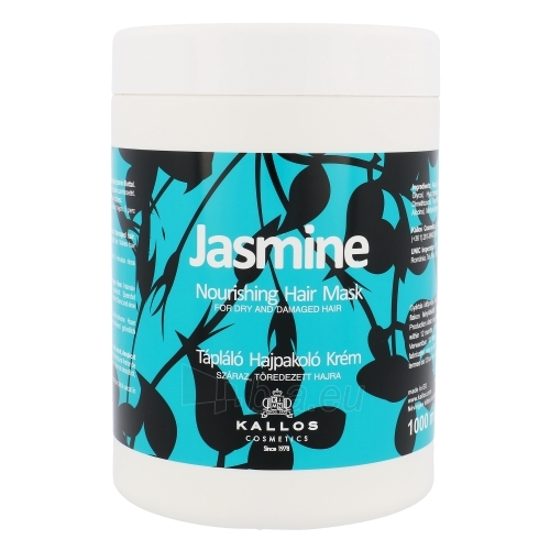 Plaukų kaukė silpniems, sausiems ir pažeistiems plaukams Kallos Jasmine Nourishing Hair Mask Cosmetic 1000ml paveikslėlis 1 iš 1