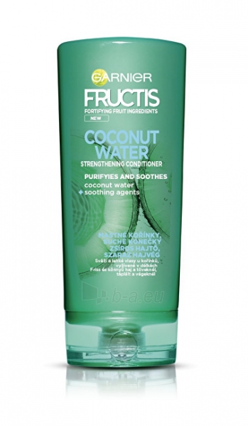 Plaukų conditioner Garnier Strengthening balsam Fructis Coconut Water ( Strength ening Conditioner) 200 ml paveikslėlis 1 iš 1