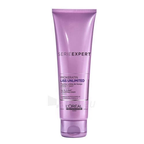 Plaukų kremas Loreal Professionnel The Ultimate (Up To 4 Days Smoothing Cream) for Unrivaled Hair Serie Expert Prokeratin Liss Unlimited 150ml paveikslėlis 1 iš 1