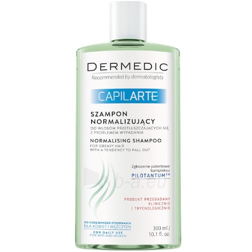 Plaukų šampūnas DERMEDIC Normalizing shampoo for oily hair against falling out Capilarte 300 ml paveikslėlis 1 iš 1