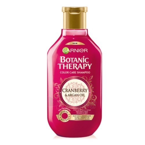Plaukų šampūnas Garnier Anti-aging shampoo with argan oil and cranberry for colored and blooming hair Botanic Therapy 250 ml paveikslėlis 1 iš 1